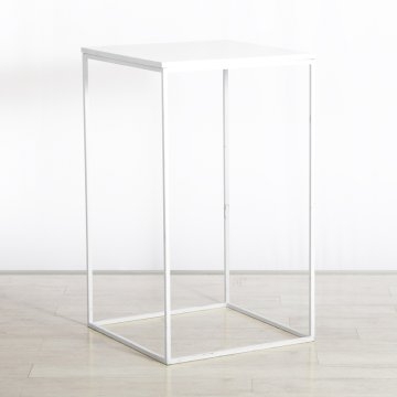 Box Frame High Table White 600 x 600 x 1020h