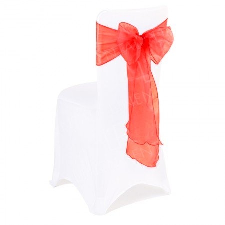 Red Organza Sash