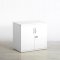 720h Lockable Cupboard - White