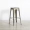 Silver Tolix Stool