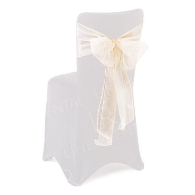 Ivory Organza Sash