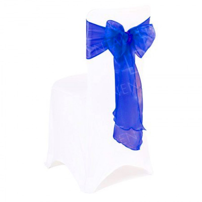 Royal Blue Organza Sash