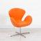Orange Swan Chair
