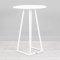 Dallas Round Poseur Table - White