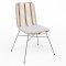 Miami Chair - Natural with White Cushion