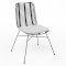 Miami Chair - Black with White Cushion