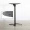 600mm Black Marble Round Poseur Table