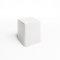 White Bric Stool - White Fabric Top