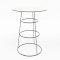 Black Spire Poseur Table - White Top