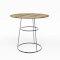 Black Spire Bistro Table - Oak Top