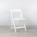 Outdoor Folding Resin Chair - White
