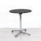 700mm Black Round Bistro Table - Chrome Frame
