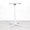 600mm Chrome Round Poseur Table - White Frame