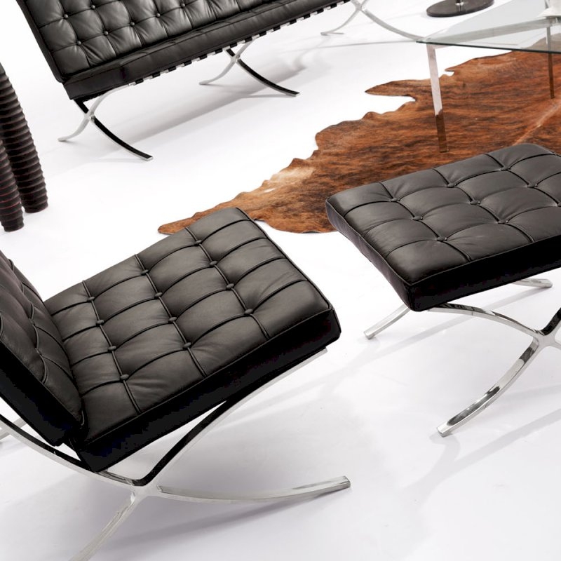 Barcelona Style Chair - Black