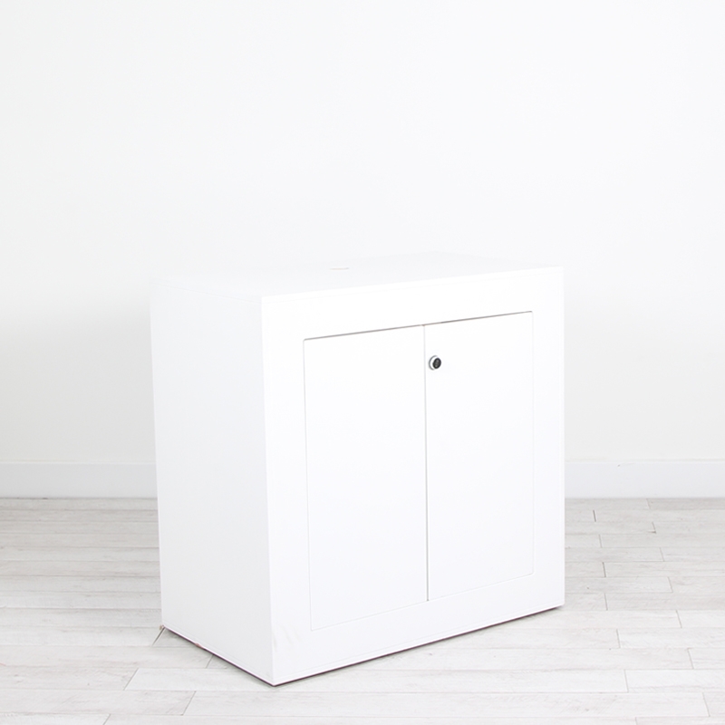 Illuminated Reception Counter White 1000 x 600 x 1000