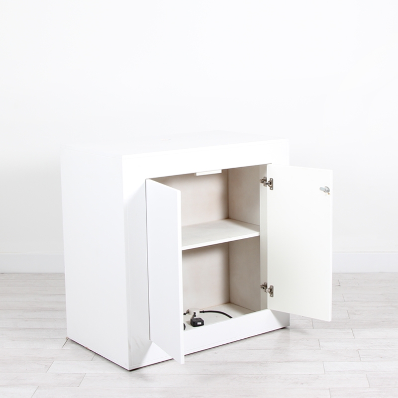 Illuminated Reception Counter White 1000 x 600 x 1000