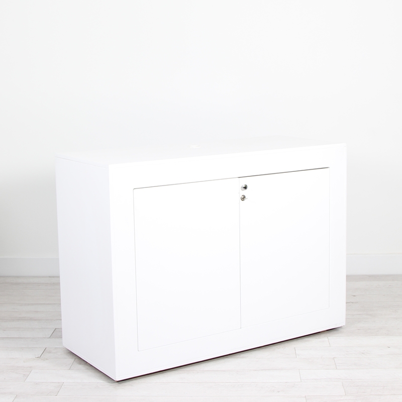Illuminated Reception Counter White 1400 x 600 x 1000