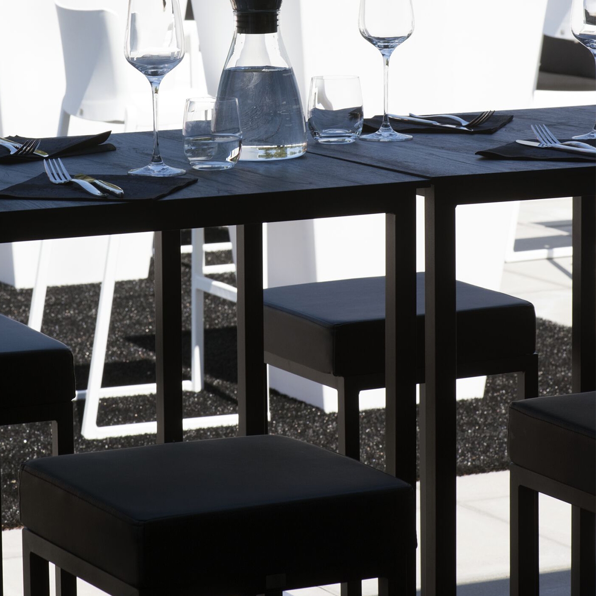 Nevada Box Frame Table - Black
