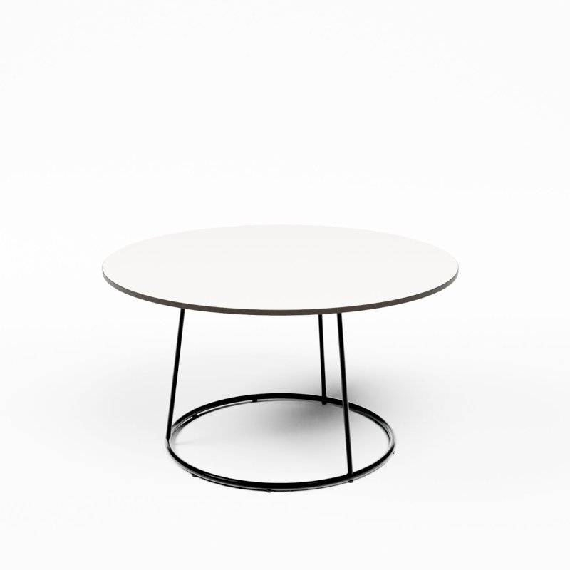 Black Spire Coffee Table - White Top