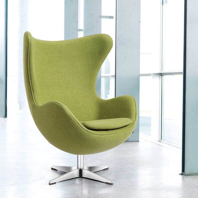 Green Fabric Egg Chair