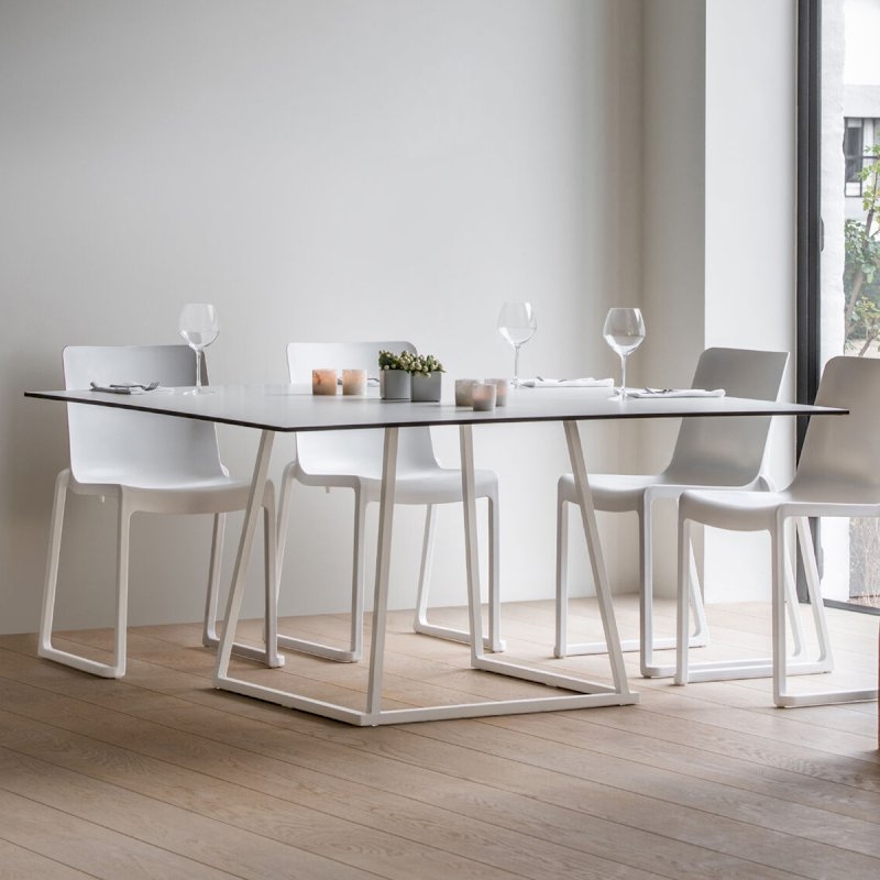 White Kansas Linking Chair