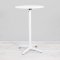 700mm White Round Poseur Table - White Frame