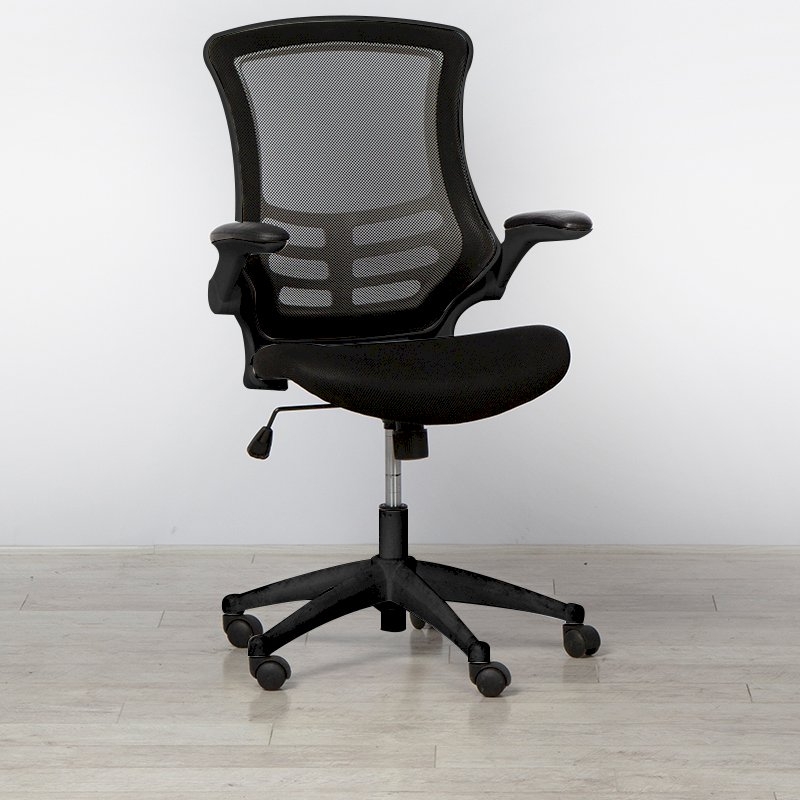 Black Mesh Operator Chair