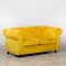 Chesterfield Fabric Sofa - Mustard