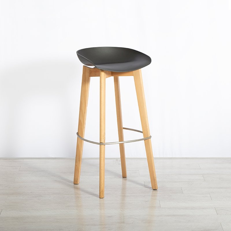 Low Black Modular Esme Stool