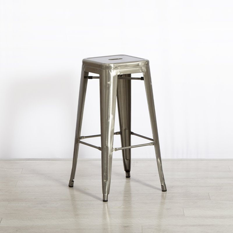 Silver Tolix Stool