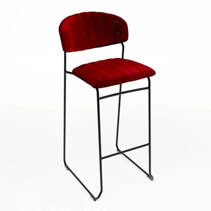 Ski Bar Stool - Red