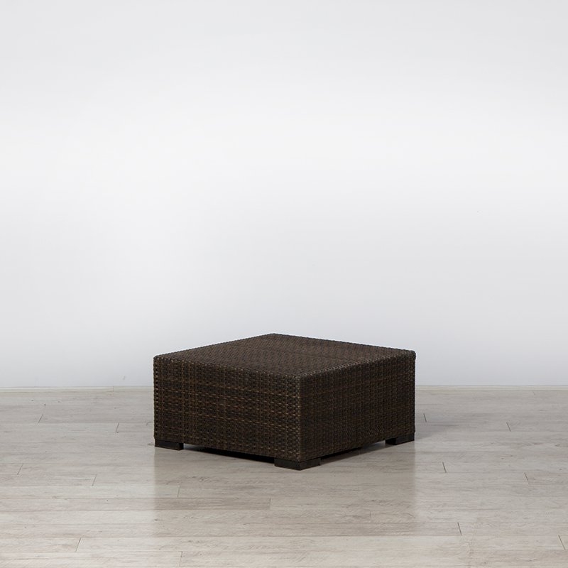 Small Rattan Coffee Table - Brown
