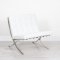 White Barcelona Style Chair