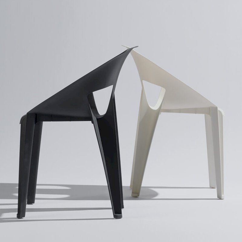 Black Ark Stacking Chair