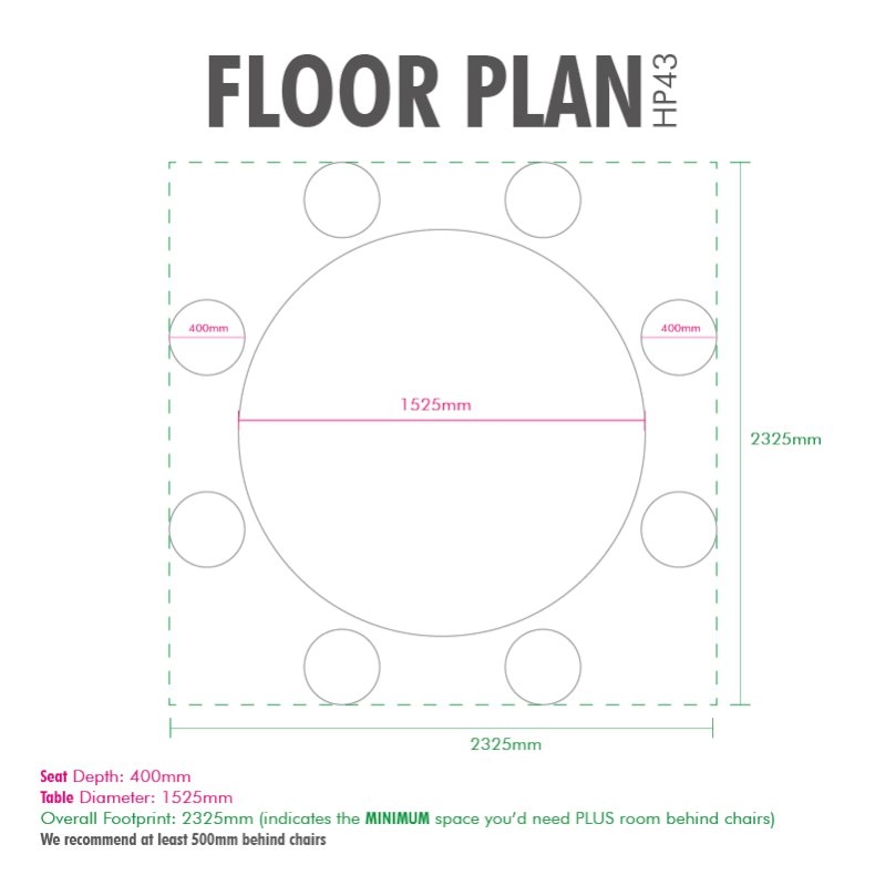 Round Cosy Christmas for 8 - Chiavari
