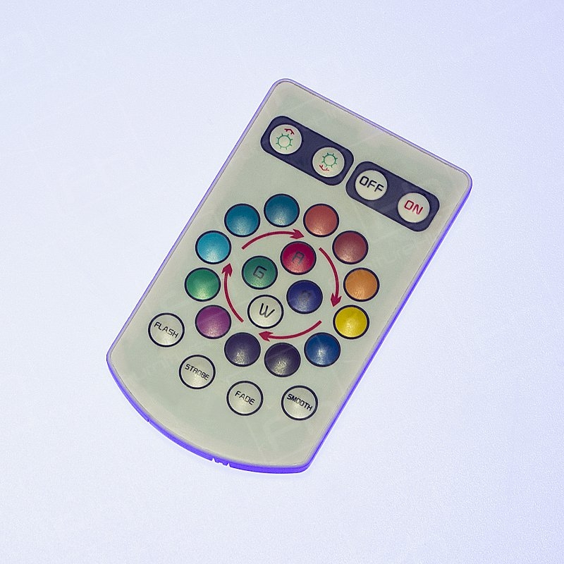 LED Colour-Changing Curved Bench