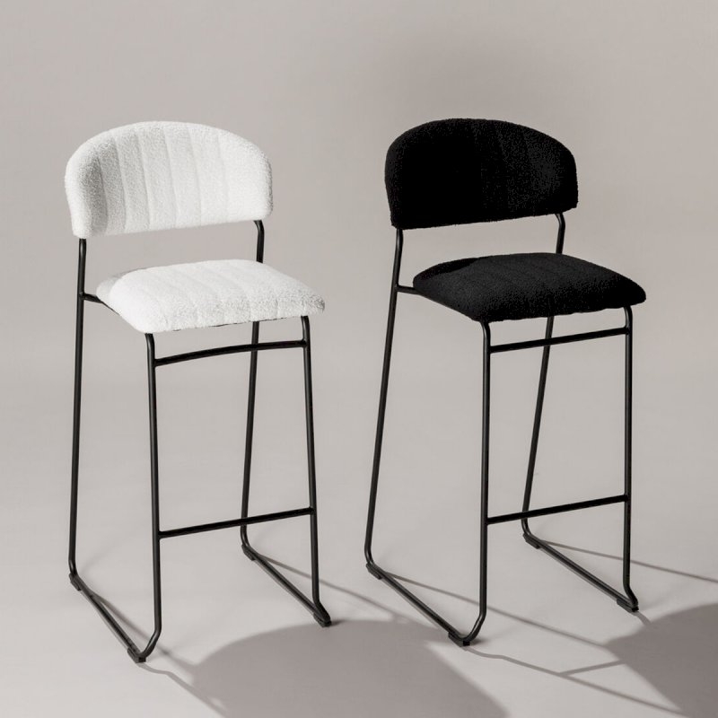 Ski Bar Stool - Black