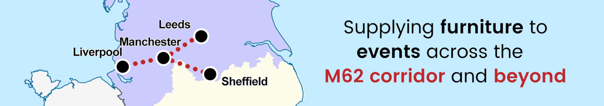 Event Furniture Hire for the M62 Corridor